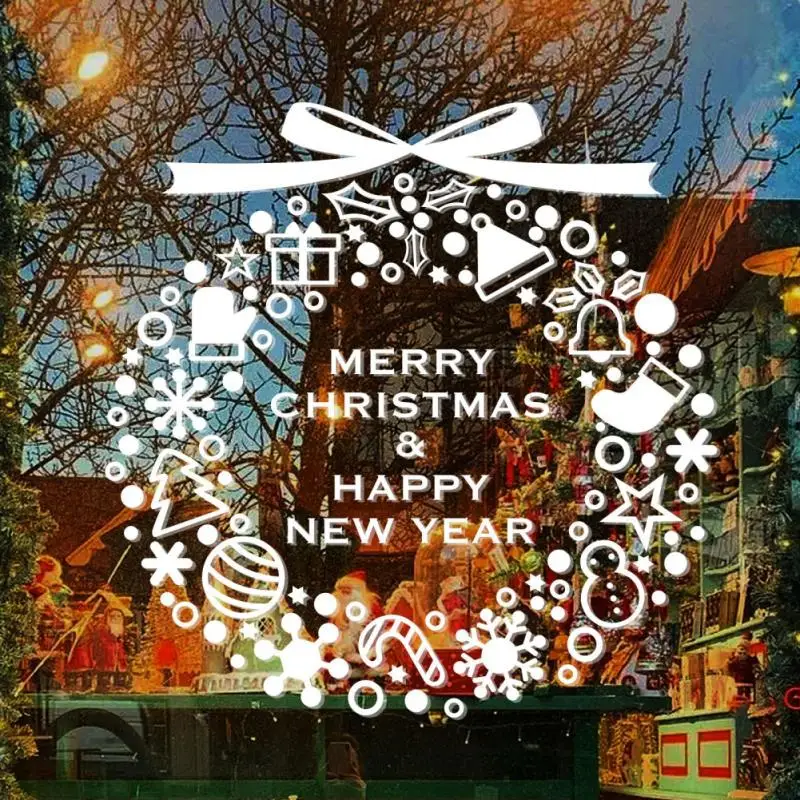 2022 наклейки на рождественскую елку Оформление интерьера | Дом и сад