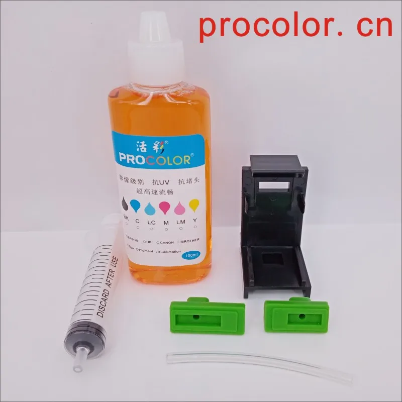 

Cartridge refill kit Clamp Clip clean fluid tool for hp DeskJet 1111 1112 Officejet 3830 3831 3832 3834 ENVY 4513 4520 4521 4522
