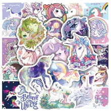 10/30/50pcs Cute Unicorn Cartoon Graffiti Stickers Aesthetic Diary Phone Laptop Luggage Guitar Waterproof Sticker Decals Kid Toy