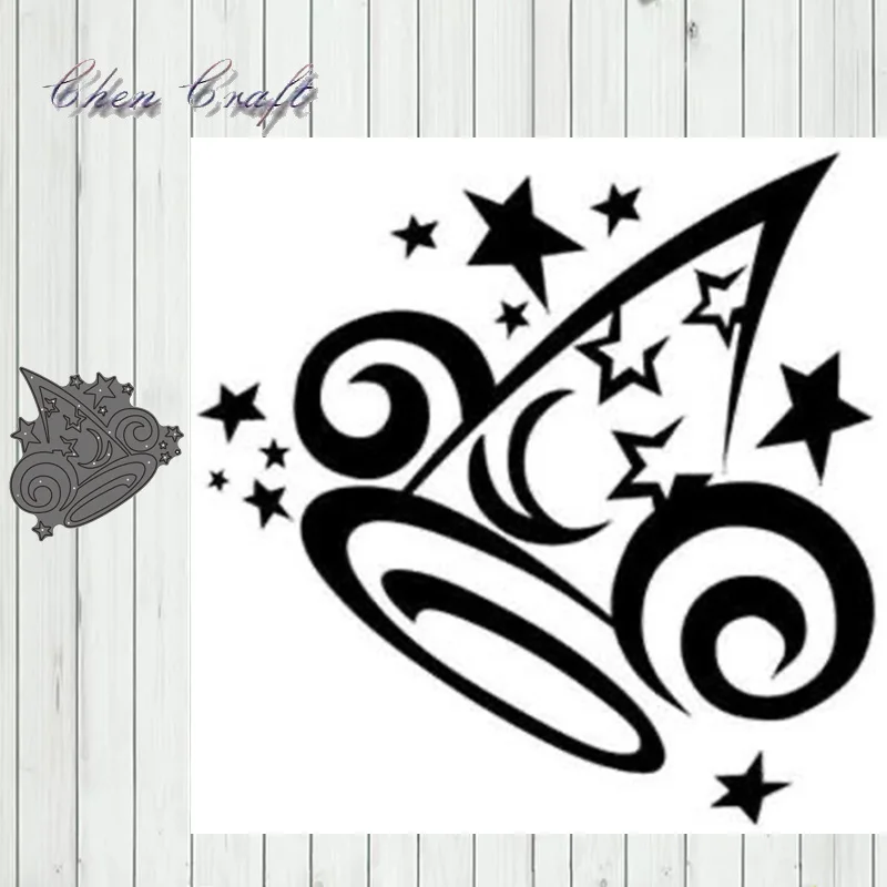 

Metal Cutting Dies Star hat Stencils for DIY Scrapbooking Album Paper Card Embossing New 2019 Die Cut