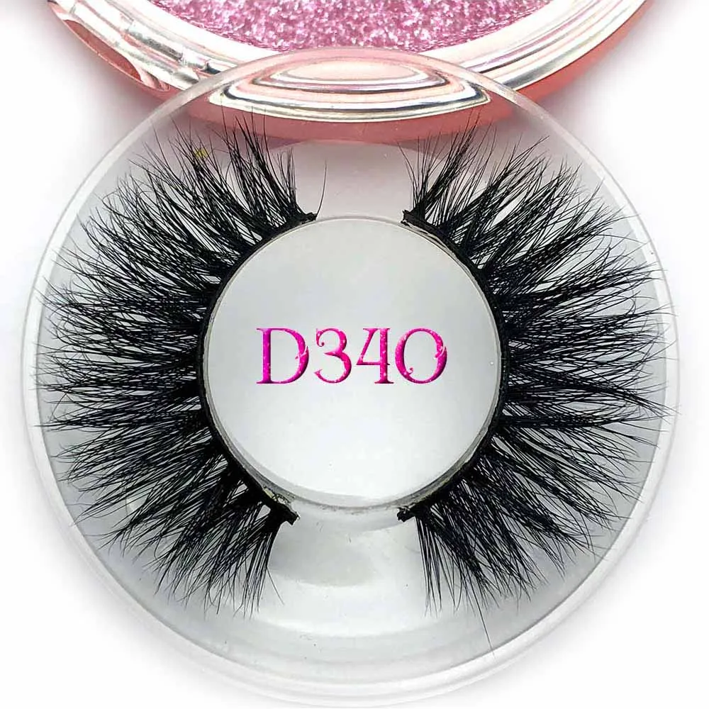 D340 Mikiwi толстые длинные 3D норковые ресницы длительные норковые ресницы естественное драматическое объемное наращивание ресниц Накладные ресницы - Цвет: D340