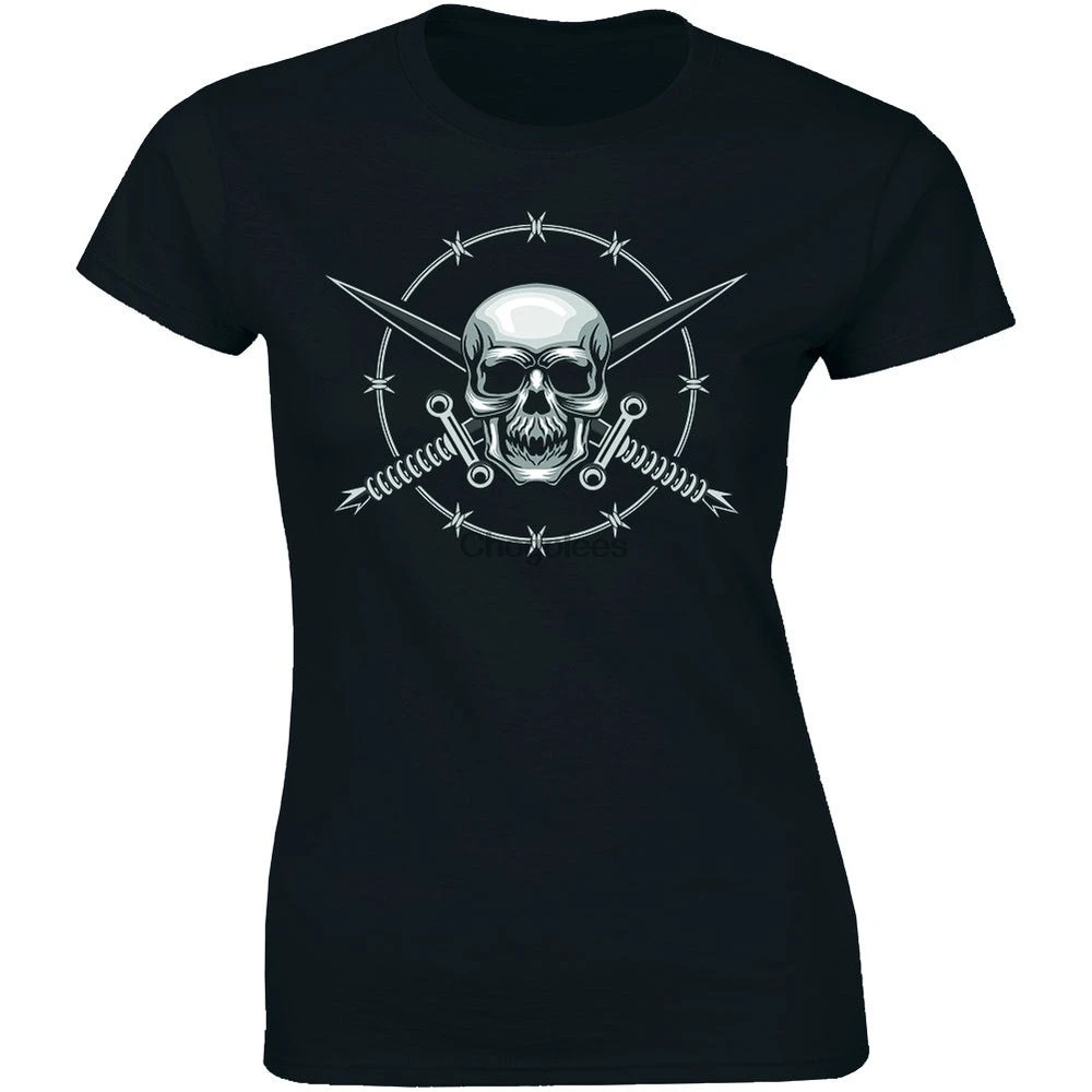 Фото Женская футболка с черепом мечом пиратом кораблем моряком пиратами Карибского