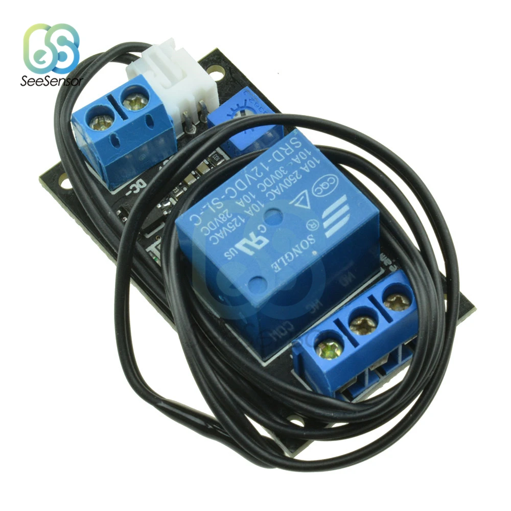 1-канальный переключатель контроля температуры постоянный ток 12 В 10 А модуль