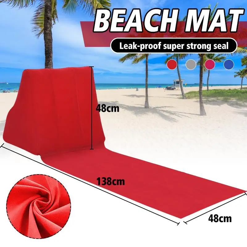 

Outdoor Lounger Cushion Leisure Air Bed Portable Mattress Travel Camping Folding Rest Bed With Inflatable Pillow Chair Beach Mat