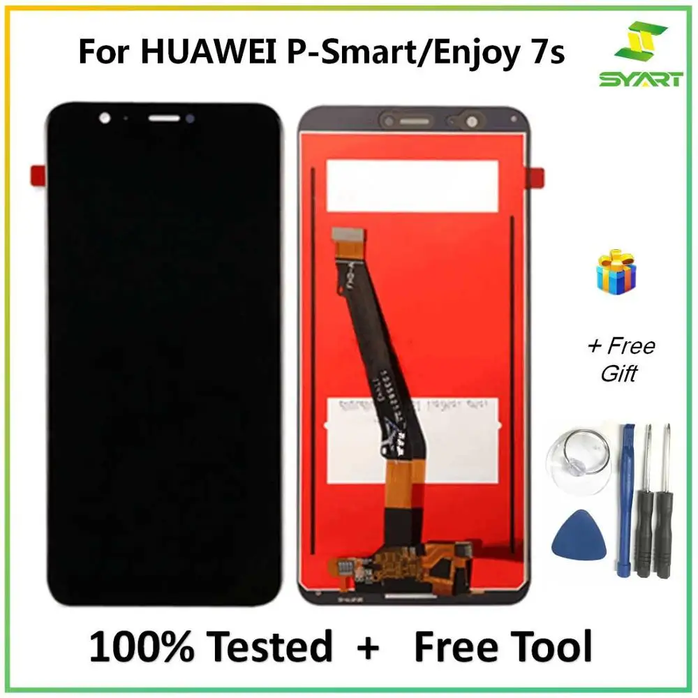 Для Huawei P Smart LCD дисплей сенсорный экран дигитайзер сборка Замена + Бесплатные