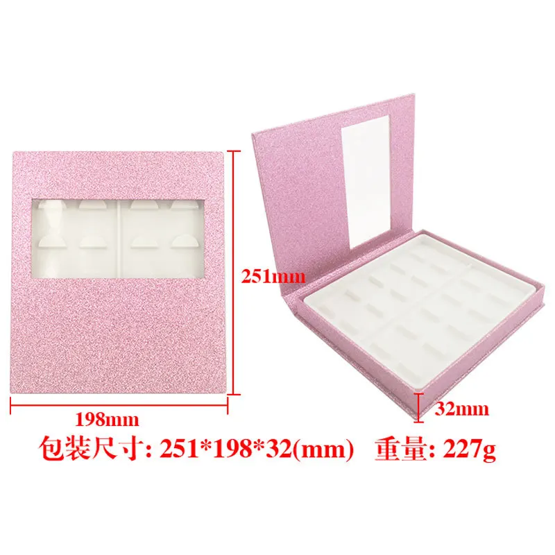 

Wholesale 10 pairs Mink Lashes Boxes empty Lash Book Private Label Custom 3D False Eyelashes Book Storage Packaging