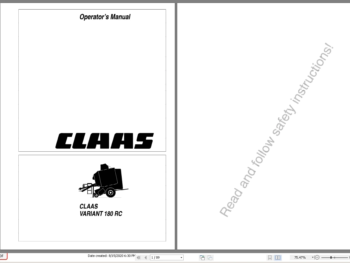 Сельскохозяйственные руководства Claas полные модели обновленные 06 2021 PDF DVD |