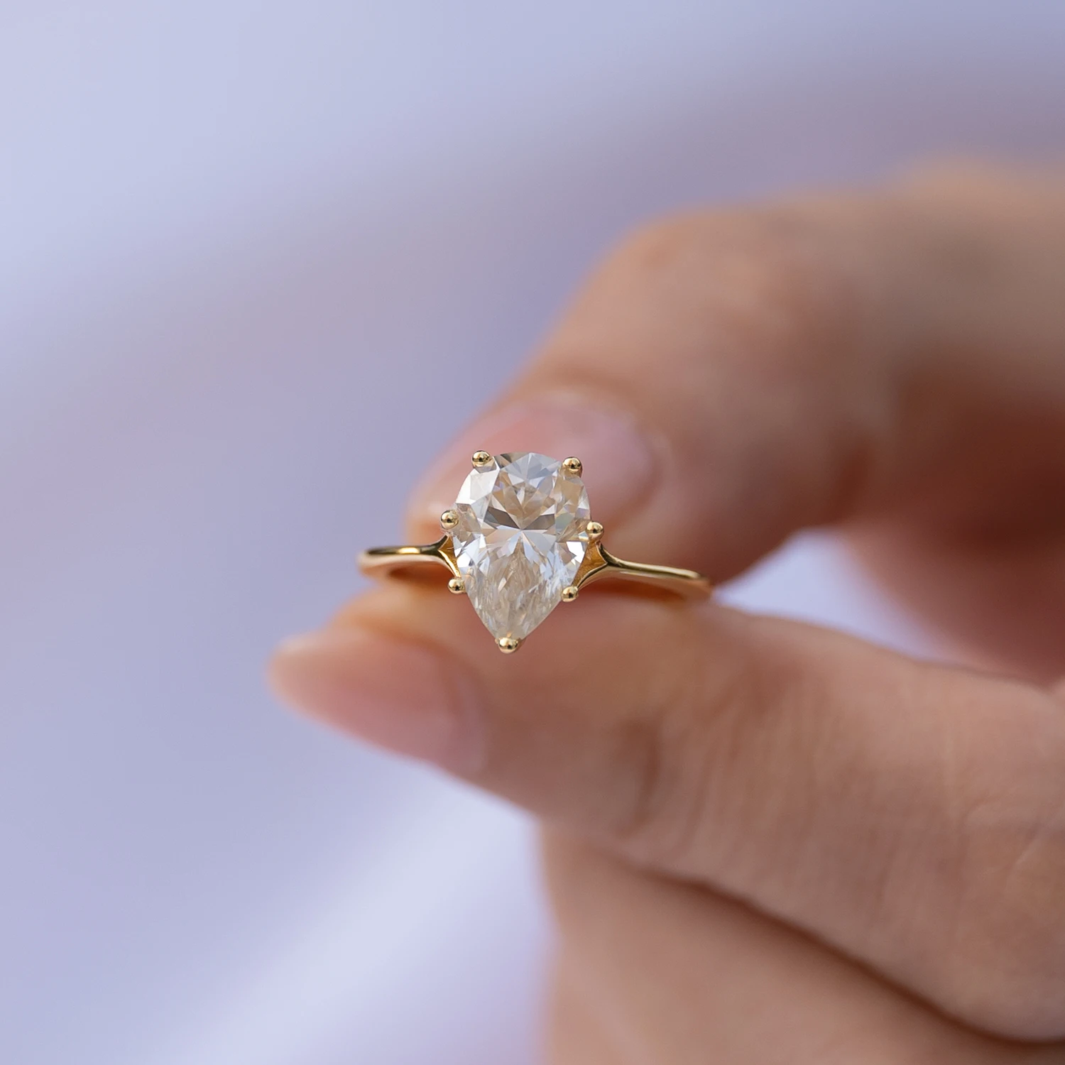 

JOVOVASMILE Груша прошла испытание на бриллиант 2ct D Color VVS1 кольцо из муассанита из стерлингового серебра 925 пробы, обручальные кольца, роскошные у...