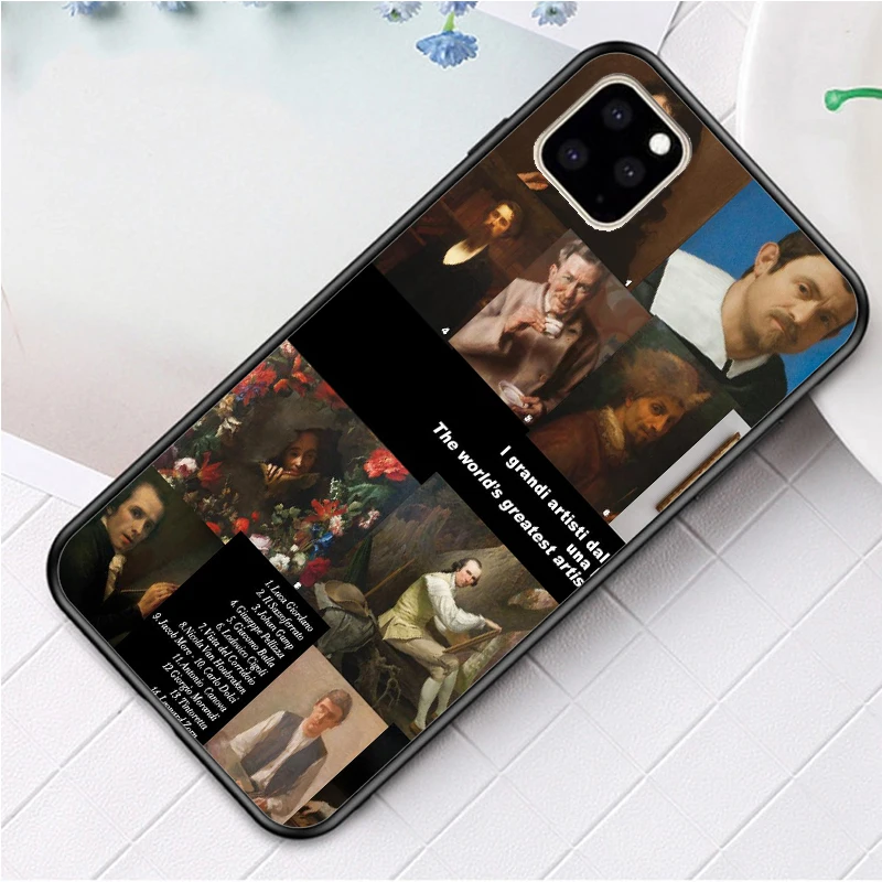 

Art Illustration Label Phone Case For iPhone12Pro 11 11Pro Max X XS Max XR For iPhone8 7 Plus Case Soft Silicone Cover