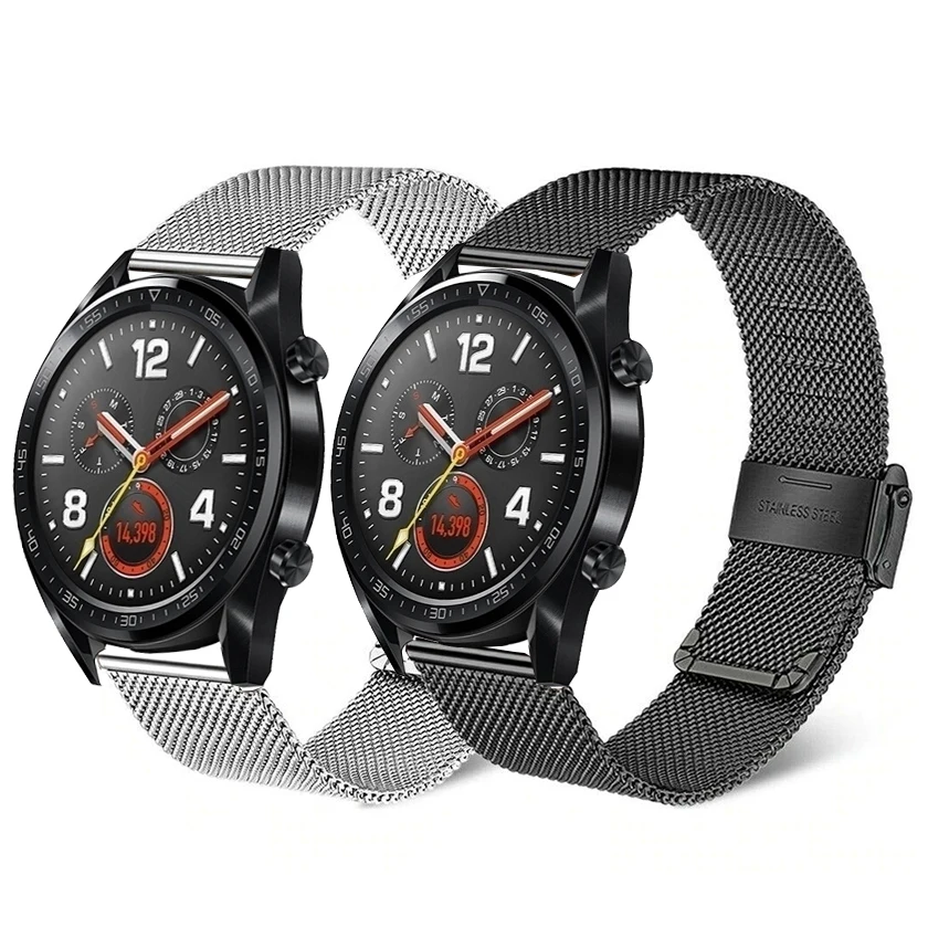 22mm Mesh Bands For Huawei Watch 3 3 Pro GT 2 Pro Wrist Bracelet Milanese Strap For GT 2e GT 2 46mm Honor GS Pro Dream Loop