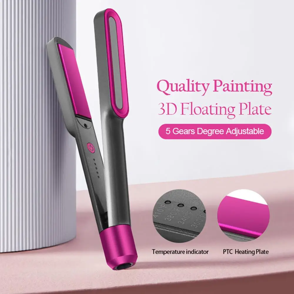 

Hair Straightener Flat Iron Straightening Brush Hot Heating Comb Hair Straight Styler Corrugation Curling Iron Hair Curler Comb