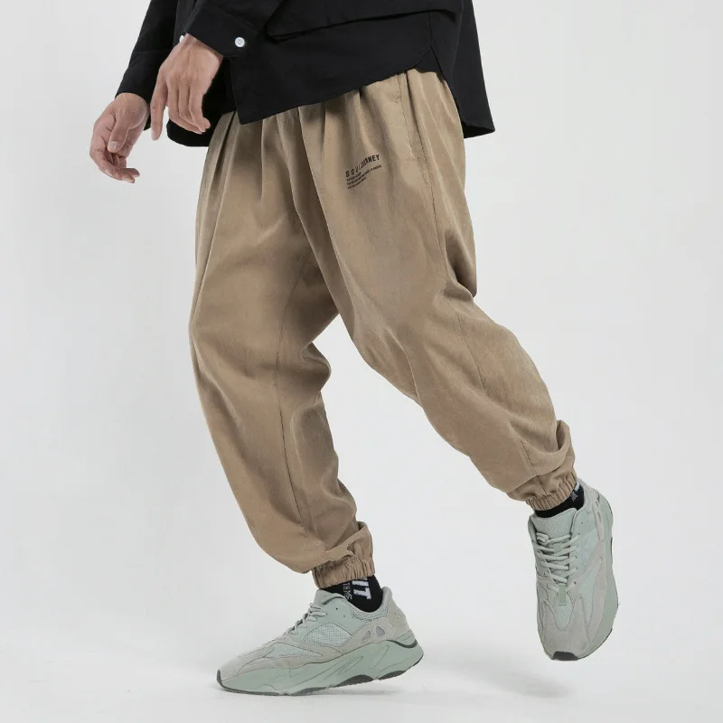 

Harem Pants Men Pencil Pants Hip Hop Style Full Length Male Loose Casual Streetwear Elastic Waist Street Dance Style Male Pants