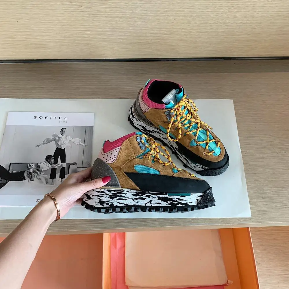 Громоздкие кроссовки женские разноцветные туфли Красивые для девочек Sapato Feminino