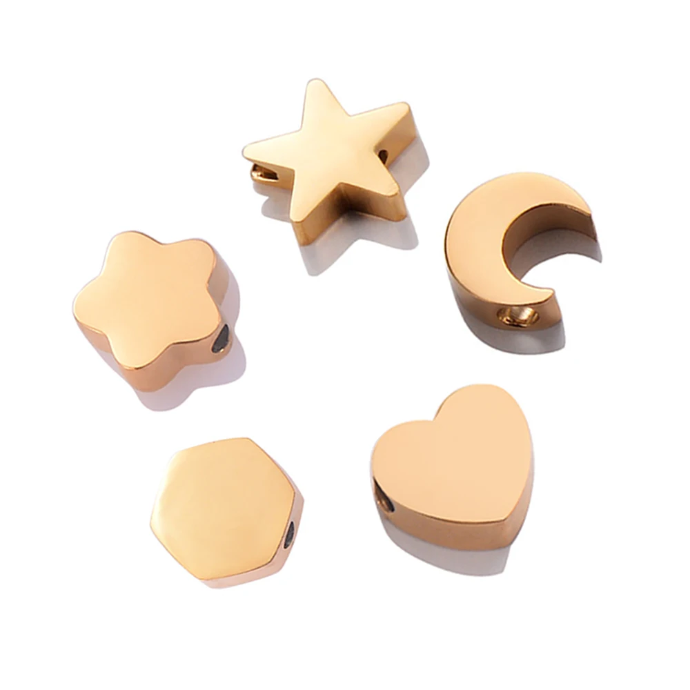 

10 шт., зеркальные подвески из нержавеющей стали, 8 мм