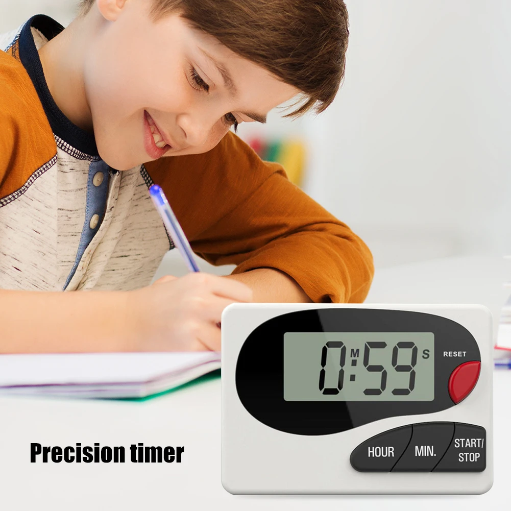 

Kitchen Digital Timer Switch Sleep Cooking Countdown Timer Alarm Reminder Clock Mini LCD Big Digits Loud Alarm for Baking Sports