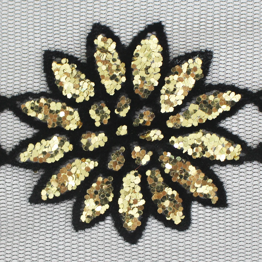 Индийское высококачественное кружево искусственный материал с украшенными