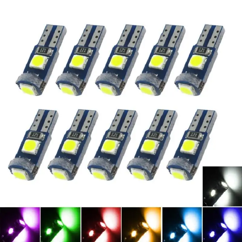 

1 шт., автомобильная светодиодная лампа 12 В T5 W1.2w 27 74 86 206 3smd