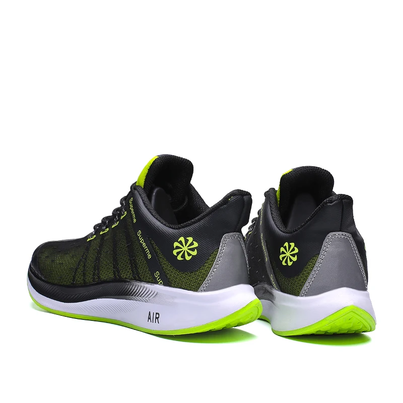 Мужская обувь для бега коллекция 2019 года Цвет черный зеленый красный спортивная