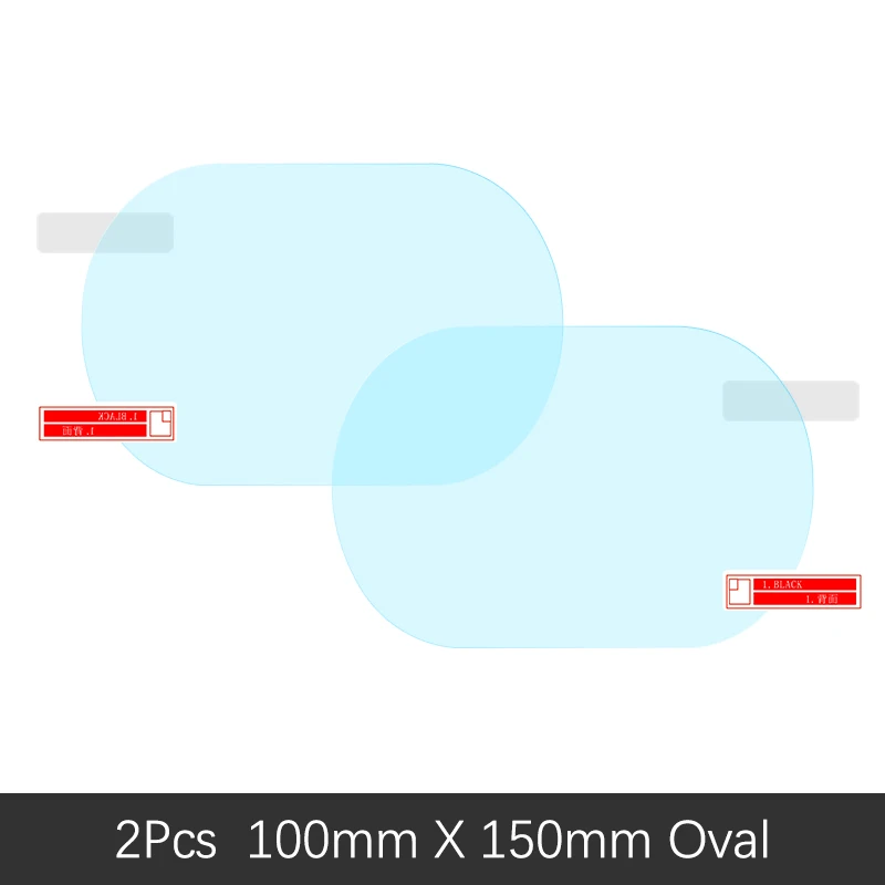 Oval 100mm x 150mm Полное покрытие Защитная противотуманная пленка для Audi A3 8P 8V S-Line S3 2003~ Автомобильное зеркало заднего вида непромокаемые аксессуары - Название цвета: Oval 100mm x 150mm