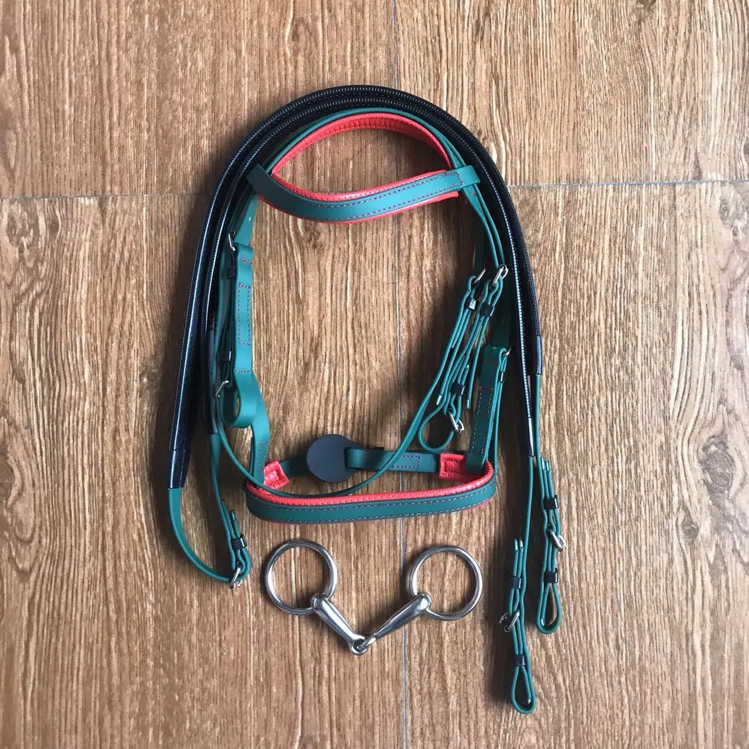 High Quality PVC Reins Horse Bridle Harness Adjust Pony Armature Nasal Feeding Removable Horse Halter