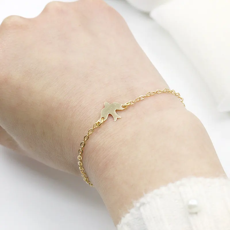 браслет Корейский модный стиль простые браслеты в форме голубя