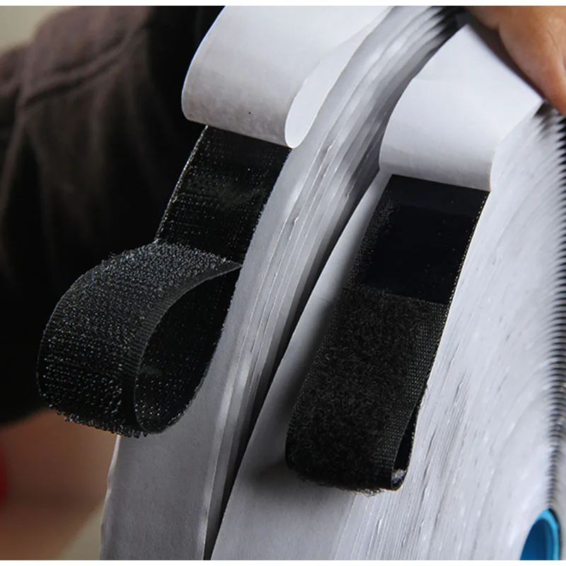 Самоклеящаяся нейлоновая клейкая лента Velcros крючок петля крепление 1 метр 20/25/30 м