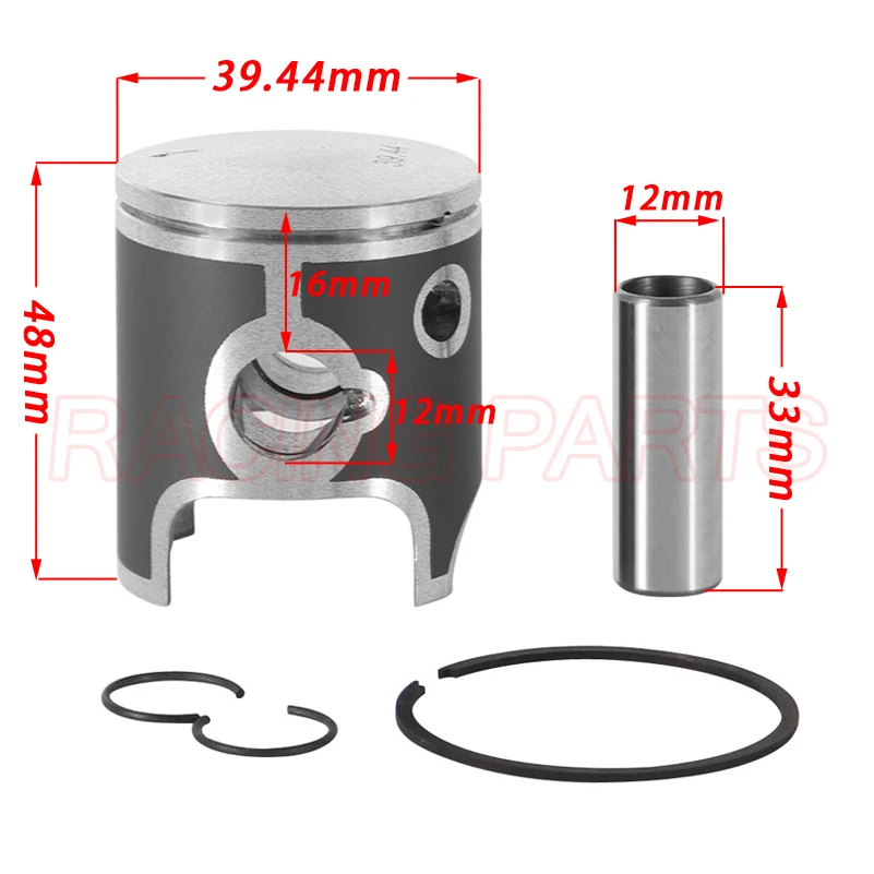 

39.44mm Piston & Ring kit For 50 65 50CC 65CC Mini SR SX Kick Start Kicker