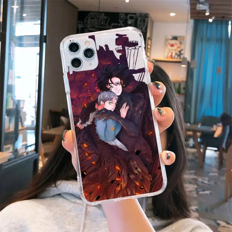 

Howl's Moving Castle anime Phone Case Transparent for iPhone 6 7 8 11 12 s mini pro X XS XR MAX Plus cover shell accessorie