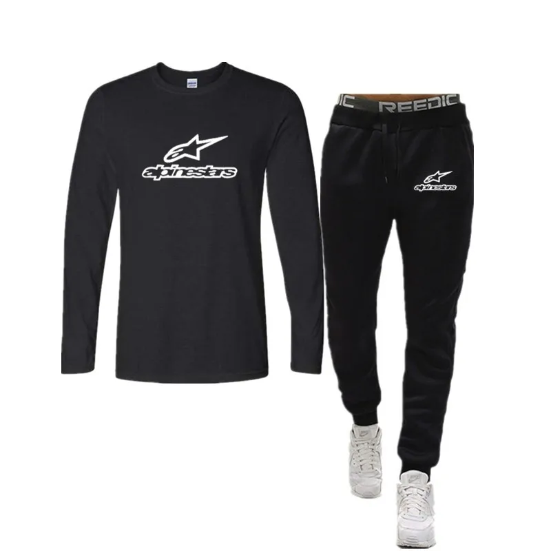 Новинка осень мужской спортивный костюм Alpinestars с длинным рукавом для отдыха