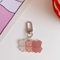 pendant key chain charm keyfob cartoon animal keyring jewelry gift for women bag