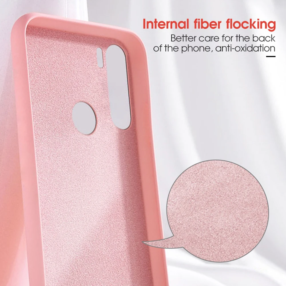 Thin Soft Case For Xiaomi Redmi 8 8A Note 8T Pro Original Liquid Silicone Candy Color Capa 7 |