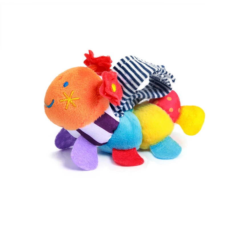 

Cartoon Newborn Baby Rattle Wristband Toy Snail Cotton Wrist Strap Soft Infant Plush Hand Bells Kid Intelligence Development Toy