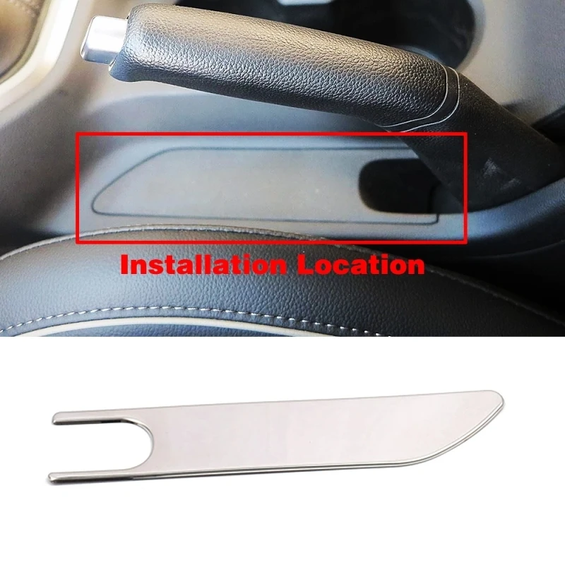 

For ix25 Hyundai Creta 2016-2018 Stainless Steel Parking Handbrake Handle Cover Trim Frame Interior Moulding Sticker