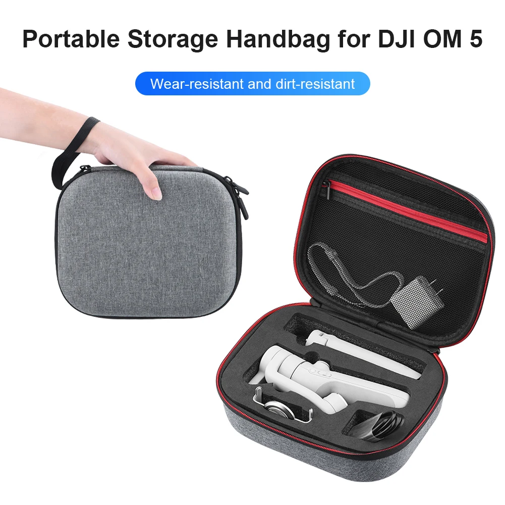 

Portable Storage Bag For DJI OM 5 Carrying Case Zip Pouch Protective Cover For DJI OM 5 Handbag Handheld Gimbal Accessories