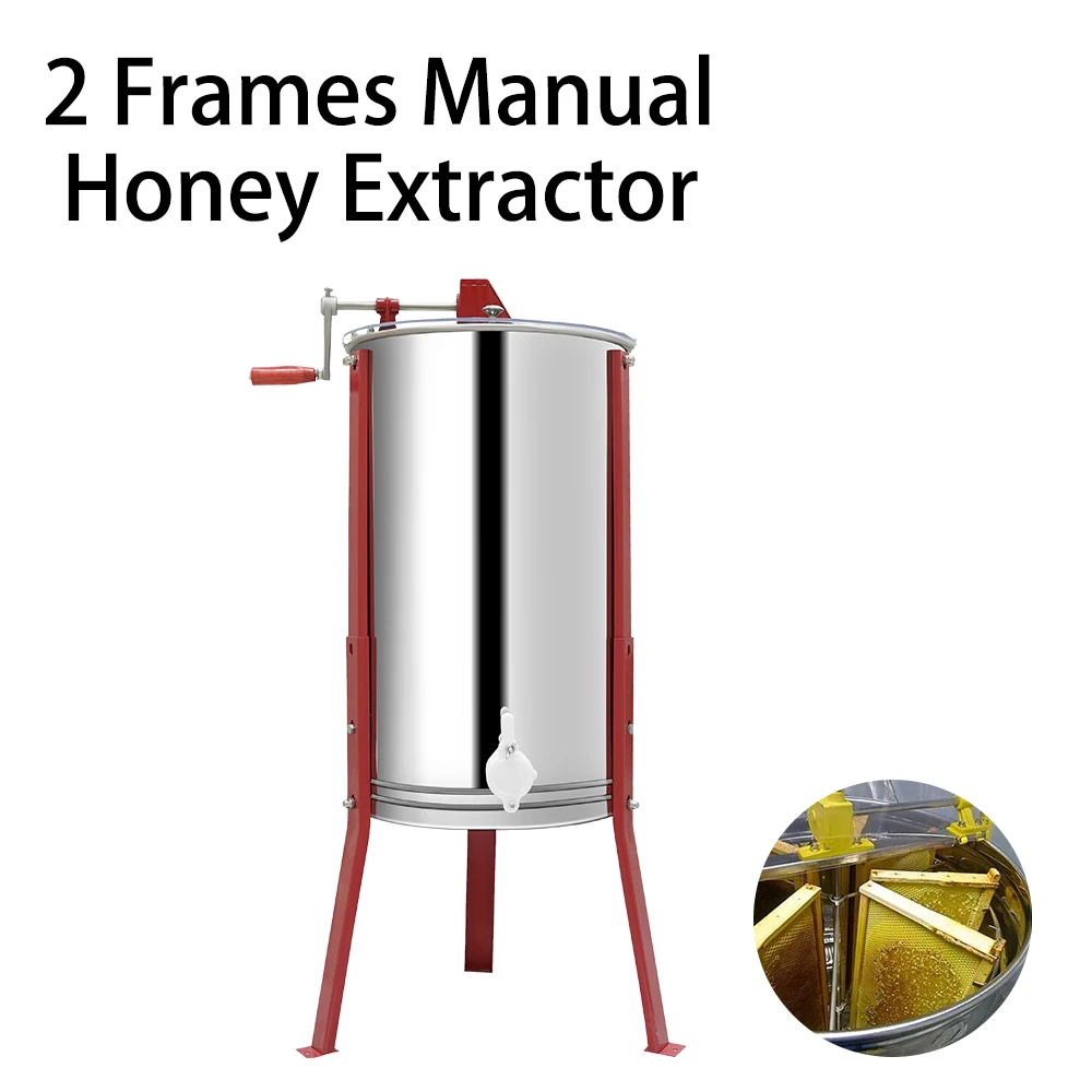 Пчеловодство Мед экстрактор пластик 2 рамы ручной пчела мед гребень Спиннер