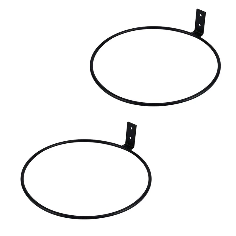 

3 Pack Wall Mounted Metal Planter Hooks Hangers Wall Bracket 8 Inch Flower Pot Holder Ring