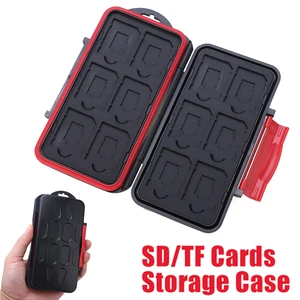 Чехол для карт памяти SDTF, 12 слотов, водонепроницаемый чехол для карт памяти 12SD + 12TF, большой емкости