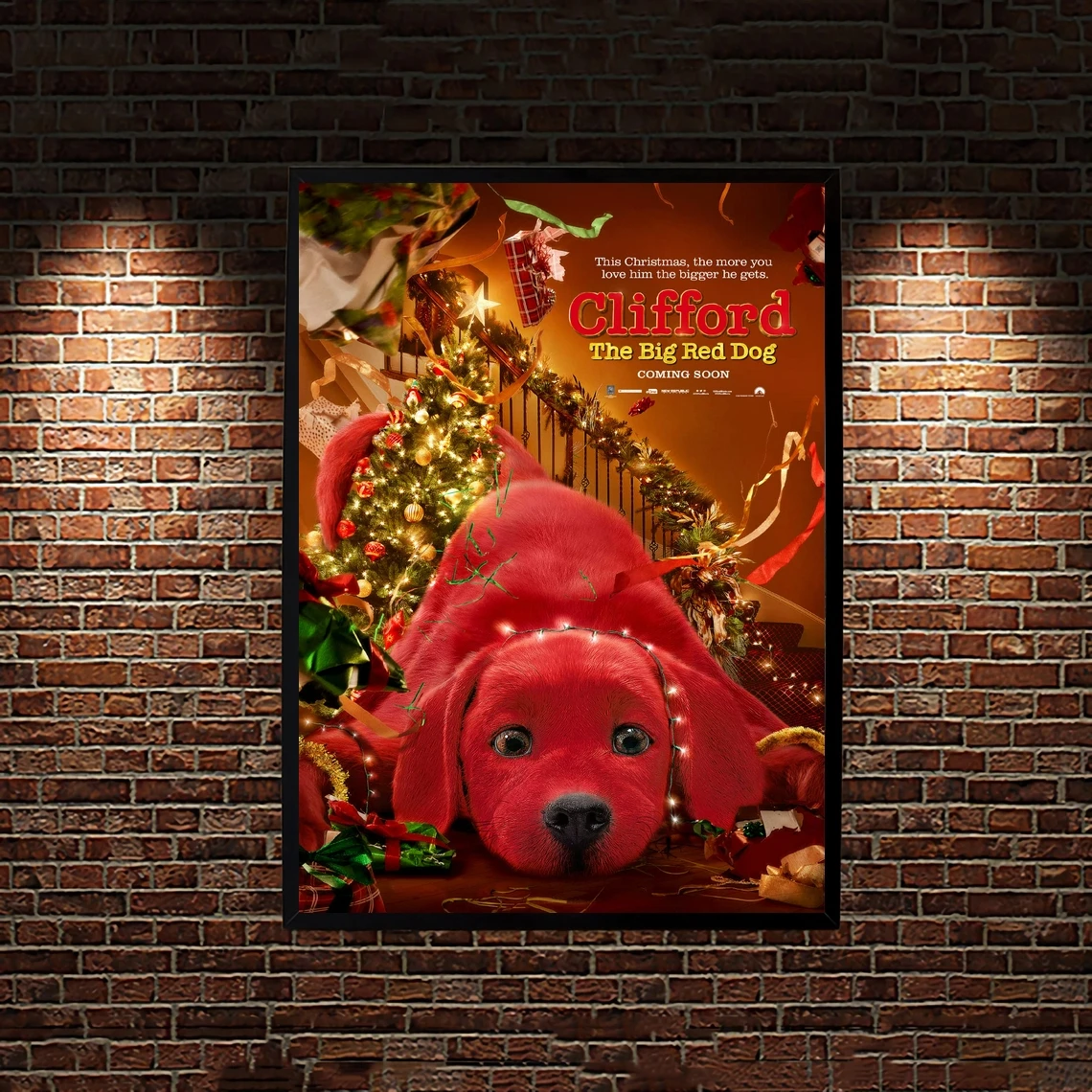 

Clifford the Big Red Dog (2021) постер по фильму, печать на холсте, домашний декор, настенное Искусство (без рамки)