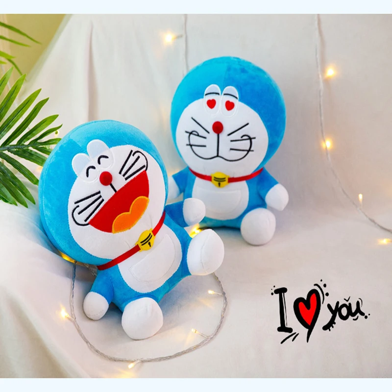 Bandai Kawaii Doraemon Плюшевые игрушки пушистые мягкие Мультяшные животные плюшевые