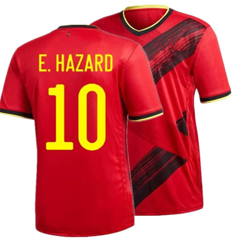 

European Size Sports Training Belgium Men's Kids Suit Custom Name Number Short-Sleeved Running Shirt