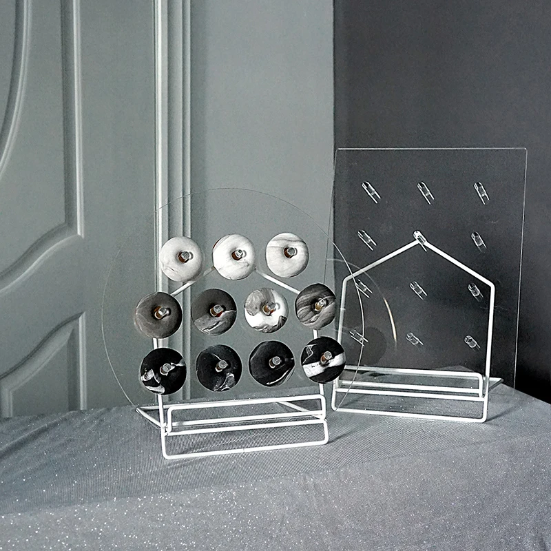 Акриловые пончики Дисплей стеллажи для выставки товаров 11/12 шт Держатель детей