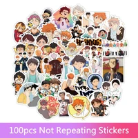 50100pcs volleyball boys japanese anime graffiti stickers suitcase suitcase guitar car stickers waterproof stickers