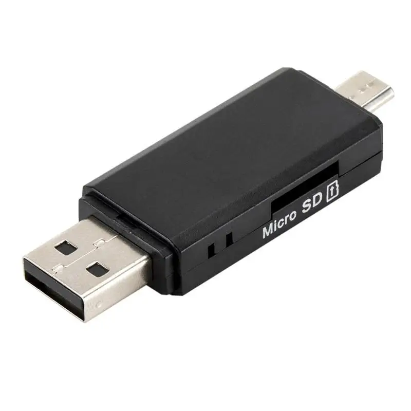 Кардридер памяти Многофункциональный OTG кардридер Micro SD/SD Card/USB для телефона TF