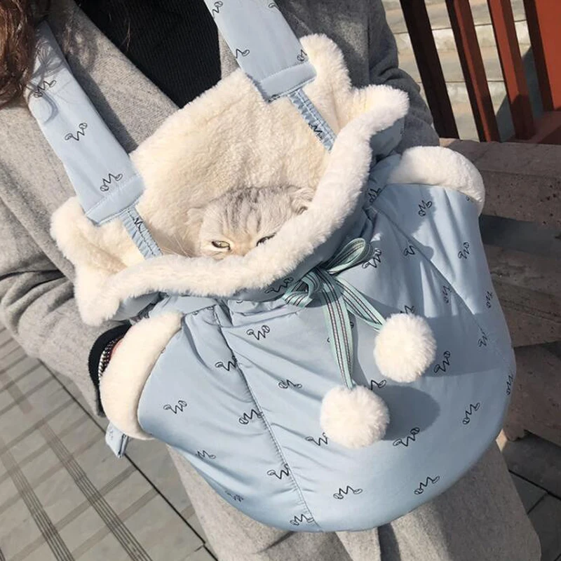 Роскошная сумка для собак переноски щенков и кошек теплый Рюкзак-транспортер
