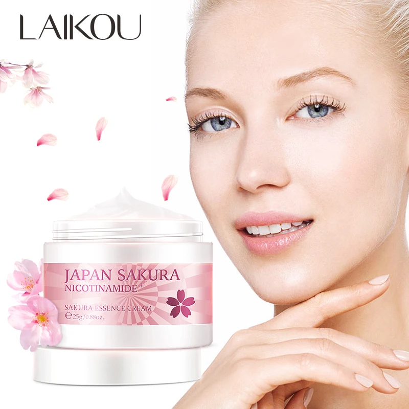 

1pcs LAIKOU Cherry Blossom Face Cream Deep Moisturizing Anti Wrinkle Aging Essence Whitening Moisturize Skin Care