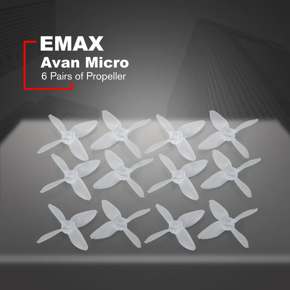 Микро Лопасти пропеллера EMAX Avan запасные аксессуары для гоночного дрона