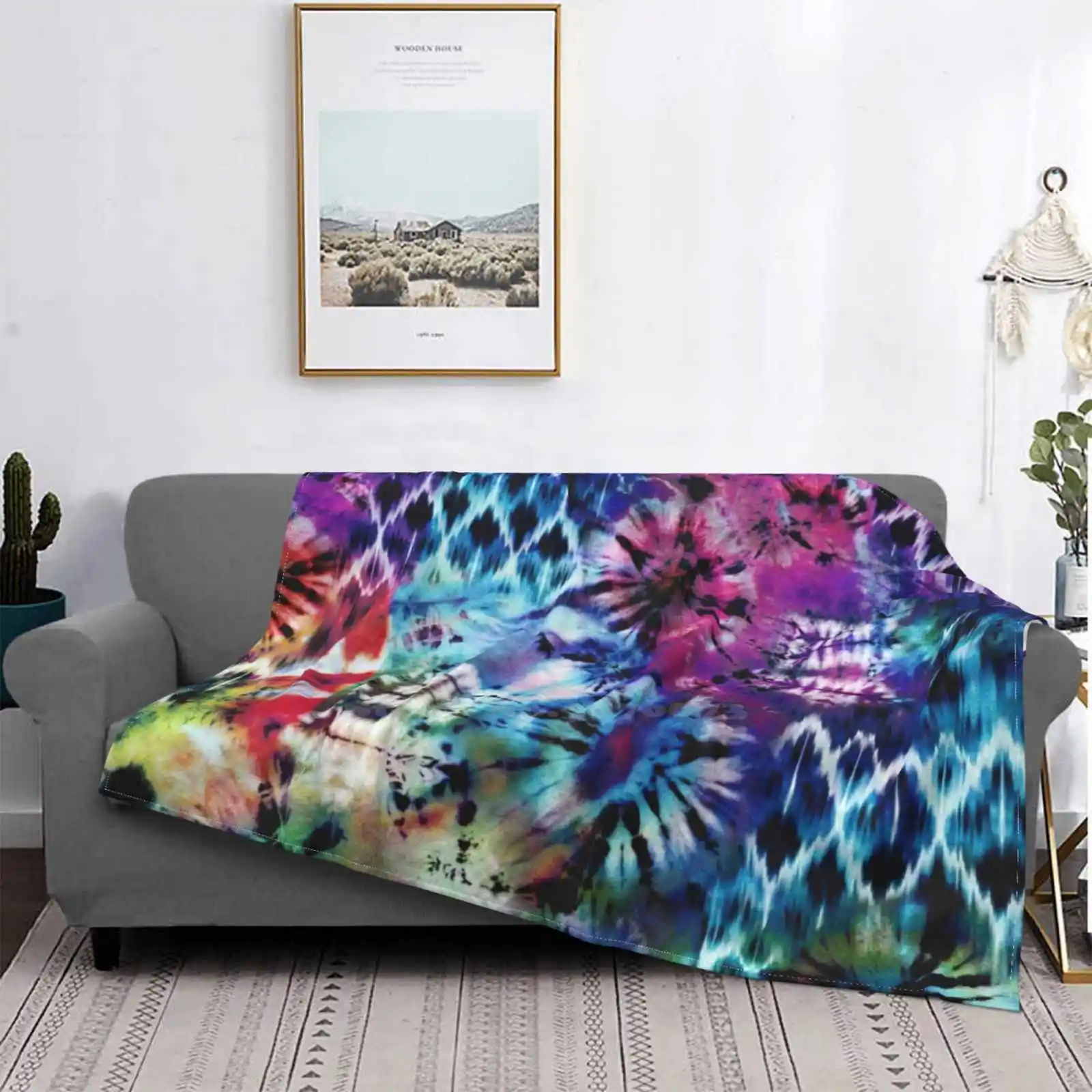 

Tye - Dye S Горячая Распродажа высококачественное фланелевое одеяло с рисунком, абстрактная краска Shibori, синие, фиолетовые, свободные формы, цве...