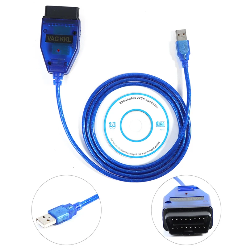 

Vag-com 409 Com Vag 409,1 Kkl диагностический кабель Usb интерфейс сканера