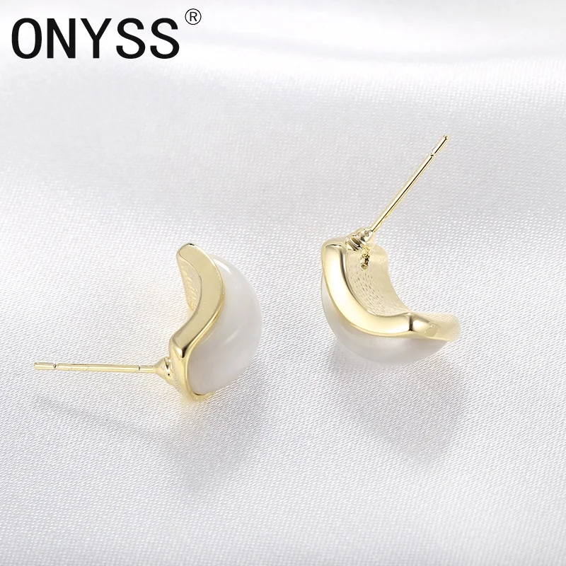 

Korean Style Women Fashion Jewelry Man-made Gemstone Mini Stud Earrings 2021