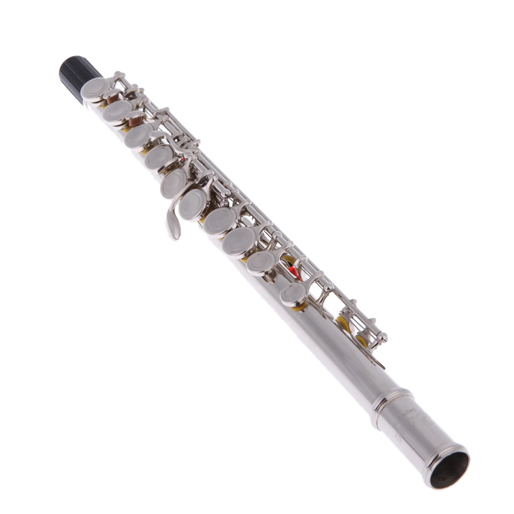 16 Holes C Key Flute Western Concert Silver Plated Cupronickel Woodwind Instrument with Cleaning Cloth Stick Gloves Screwdriver enlarge